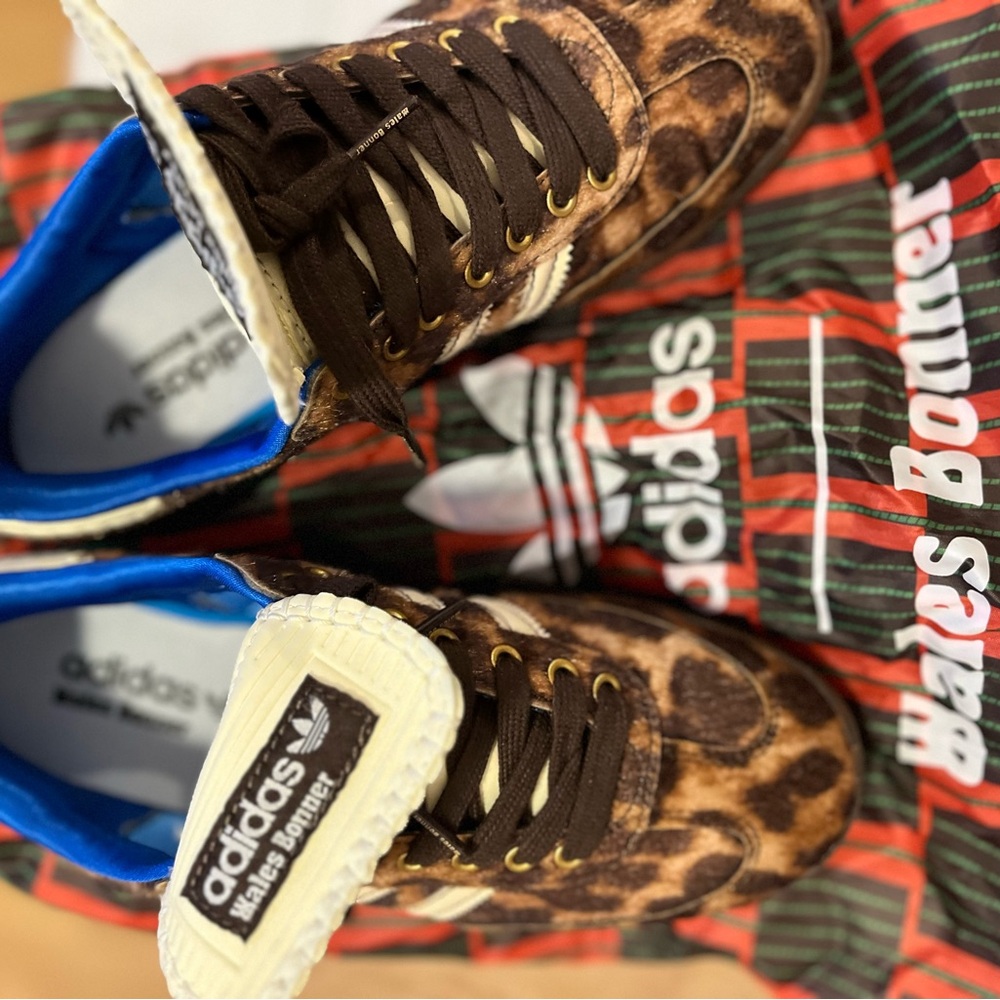 Wales Bonner, Adidas Sambas in Cheetah Print, size 8.5 - Picture 4 of 8